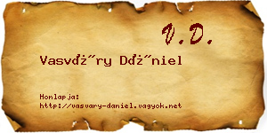 Vasváry Dániel névjegykártya